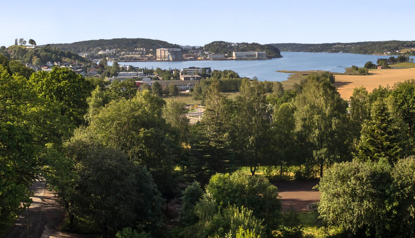 UNIK UTSIKT & BELIGGENHET Kjellelia-prosjektet ligger perfekt orientert syd- og vestvendt i et godt etablert boligstrøk med Greveskogen i ryggen og fantastisk utsikt mot Slottsfjellet, Byfjorden og