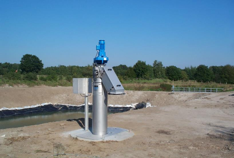 Overløp og Stormvannsrensing HUBER Storm Screen ROTAMAT RoK1 at an overflow