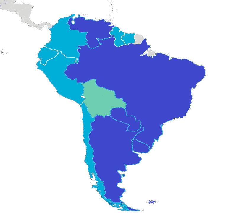 2.4.1 Hva er Mercosur? Fellesmarkedet Mercosur ble etablert i 1991 av Argentina, Brasil, Paraguay og Uruguay. Organisasjonens hovedformål er handelssamarbeid både mellom medlemmene og med andre land.