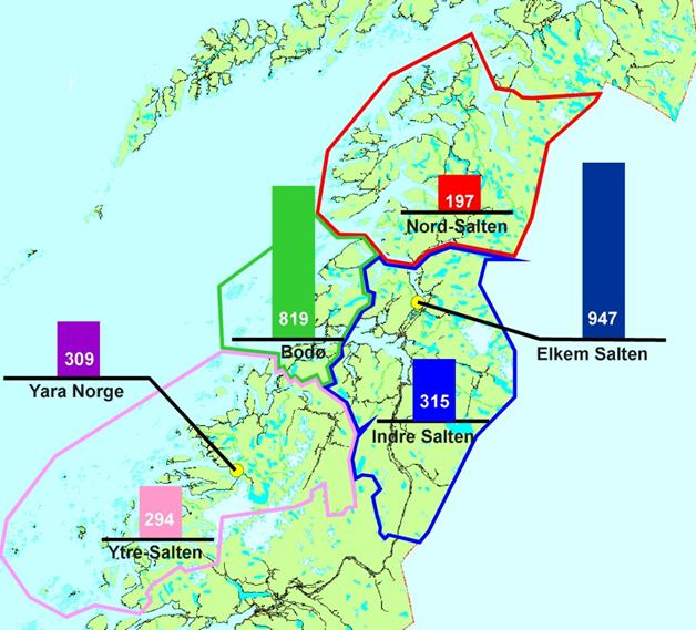 Befolkning Befolkning Status produksjon 2009 Status energiforbruk 2005 eks nettap Endring 2015 Kommune 2005 2011 Elektrisk Annen *) Forbruk **) Forbruk Produksjon Beiarn 1 165 1 103 17 8 21 0 26 Bodø