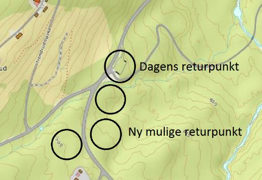 Kommentar: Kommunen har etter høring vært i kontakt med Hallingdal renovasjon for å se på mulighet for oppgradering og utvidelse av eksisterende returpunkt ved Tronrudvegen.