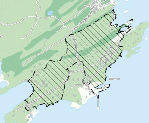 hensynsone landskap med ny generell bestemmelse og utfyllende retningslinje Tjernsm yra, Stabekk Gnr/bnr 40/12 Foreslås som formål «grønnstruktur naturområde» på grunn av naturverdier og