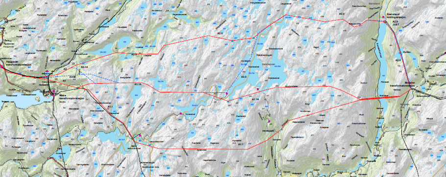 NVE meiner det kan vere aktuelt å merke delstrekk ved Sleirsvatnet og spenn ved Kvamsdalen for å redusere kollisjonsfare for fugl. 5.