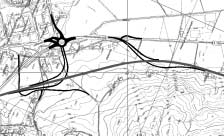 Rv 4 Roa - Jaren Side 53 riksvegtrase å gi en liten, men positiv. litt positivt Konsekvens: liten positiv Roa Hytten Ny rv 4 Fig 12 : kryssløsning øst for Roa. Lokalvegen fra øst føres under ny rv 4.