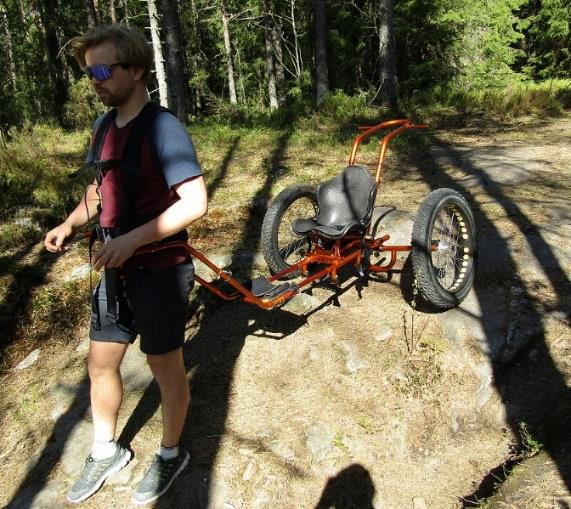 sele over skuldre Justerbart i lengde med Sele med støtte