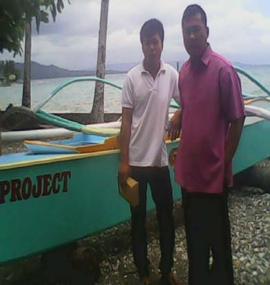 JOHN REL BARCELO OUR BOAT OPERATOR MARRIED TO MARICEL AMONCIO