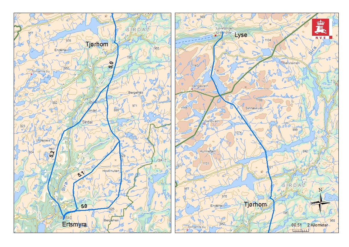 Side 6 Nye adkomstveier til traseen, og nye riggplasser.