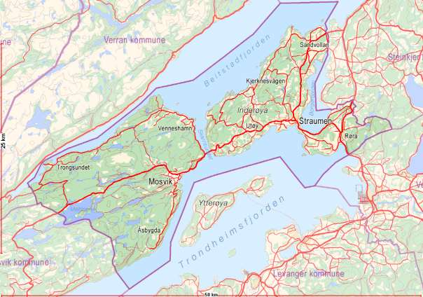 1.1. Presentasjon av 1756 Inderøy. 1.1.1. Areal.