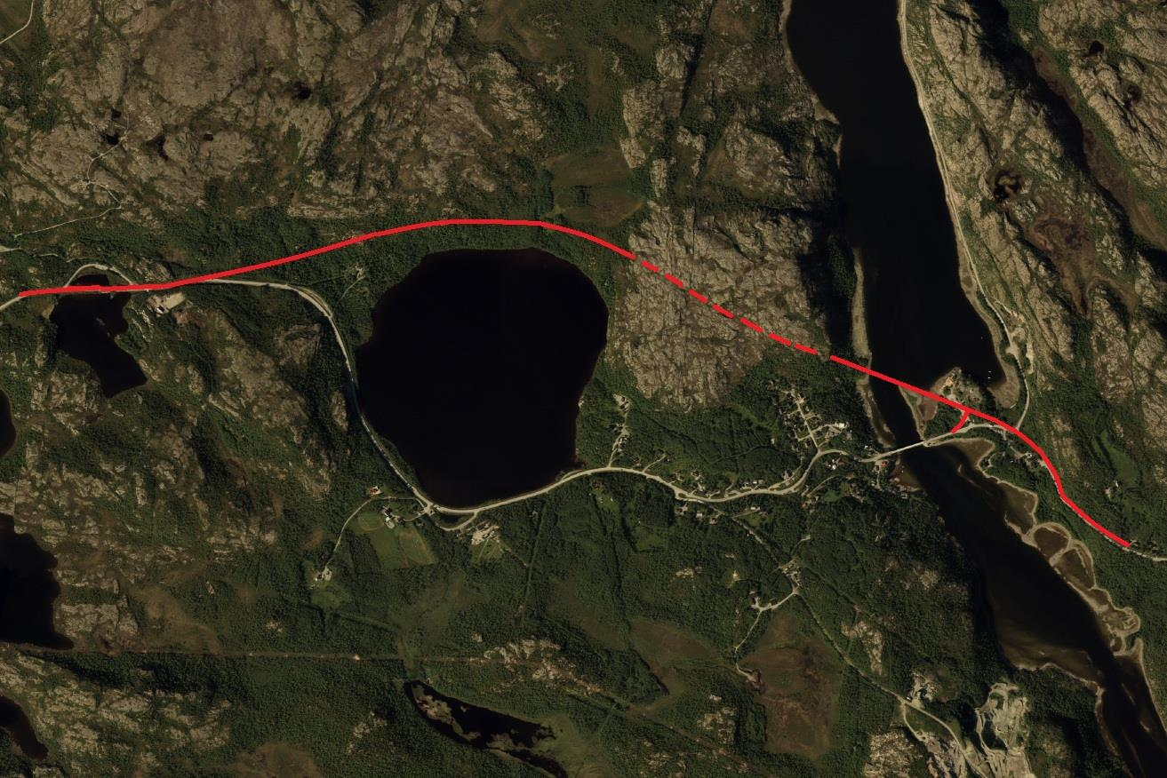 3.0 Bakgrunn for planforslaget 3.1 Planområdet Planområdet starter ved profil 1800, vest for Ternevatn og slutter ved profil 5400, øst for Pasvikelva.