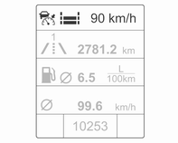 180 Kjøring og bruk Aktivering ved hastighetsinnstilling Den adaptive hastighetskontrollen kan aktiveres mellom 50 km/t og 180 km/t.