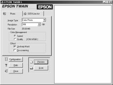 Nor 610 ch4 12/10/99 2:19 pm Page 4-8 1. Start brukerprogrammet. For eksempel Presto! PageManager for EPSON. 2. Velg Select Source fra File-menyen, deretter velger du EPSON TWAIN L.