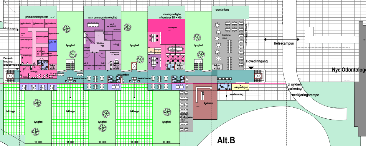 Plan 1. Eksempel på planløsning.