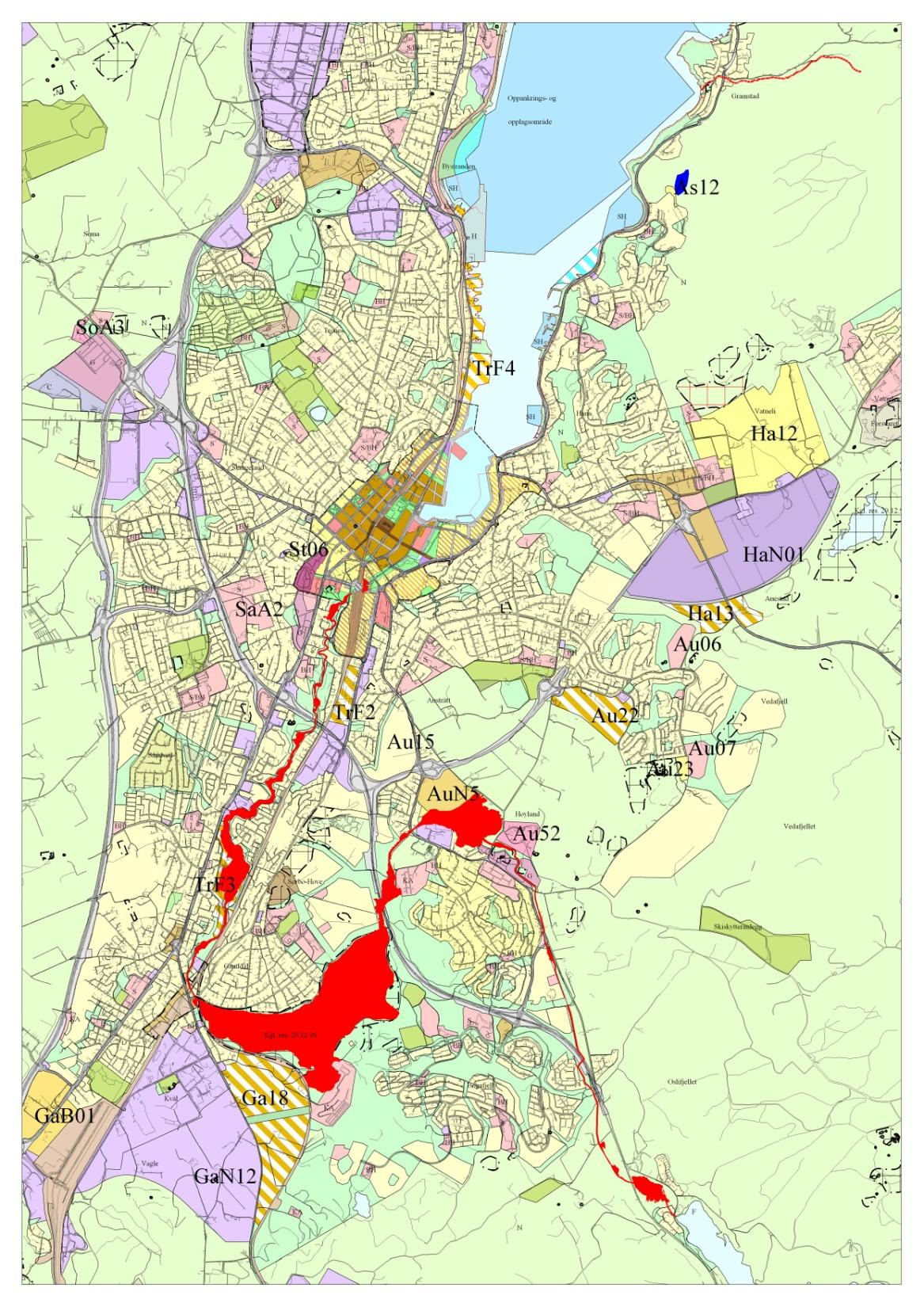 Nye flom- og skredsoner Hensynssone flom - Høylandsåna - Storåna - Gramstad - 3m langs kysten Ikke på kartet