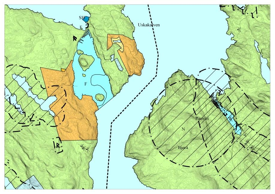 Engjavika, Lauvåsvågen Imsavika,