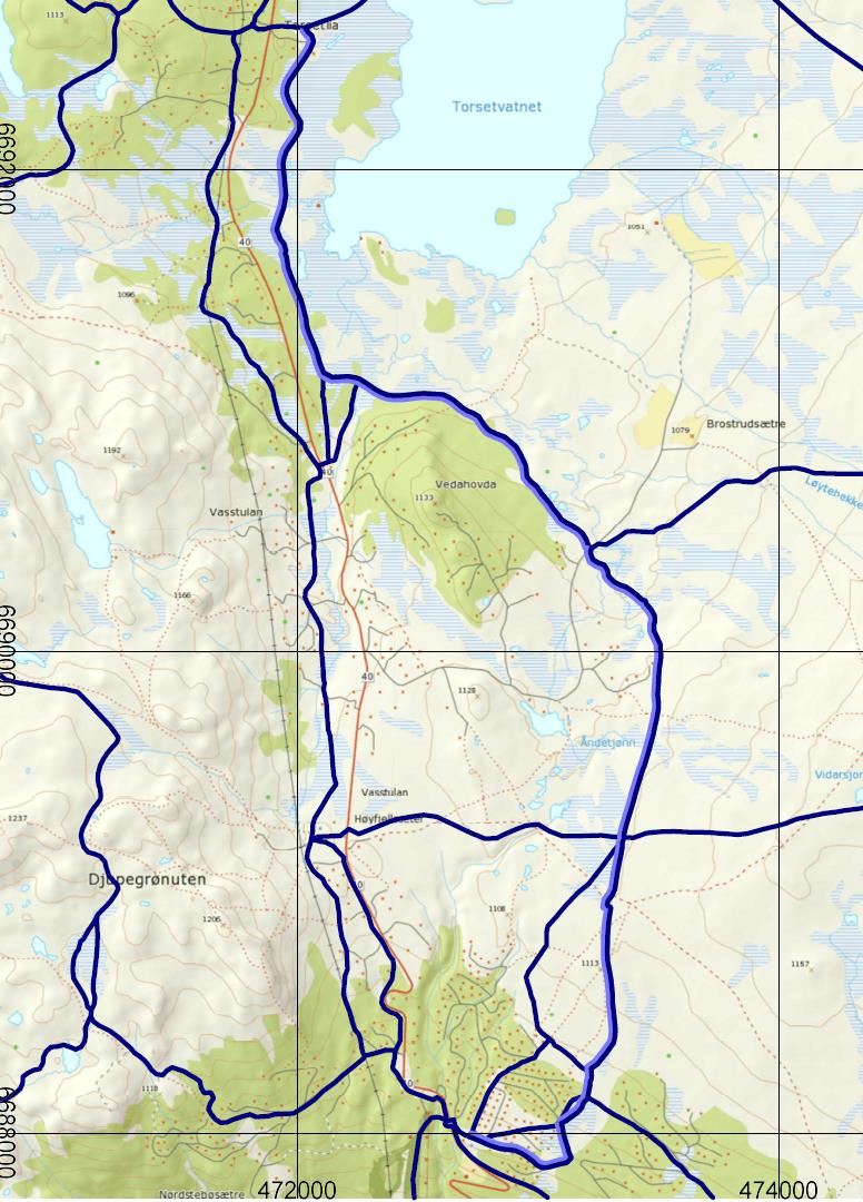 2.1.8. Fatbiketraséer 1. Det tillates ikke å etablere belysningsanlegg langs traséen. 2. Fatbiketraséer kan opparbeides med en bruksbredde på inntil 2 meter. 3.