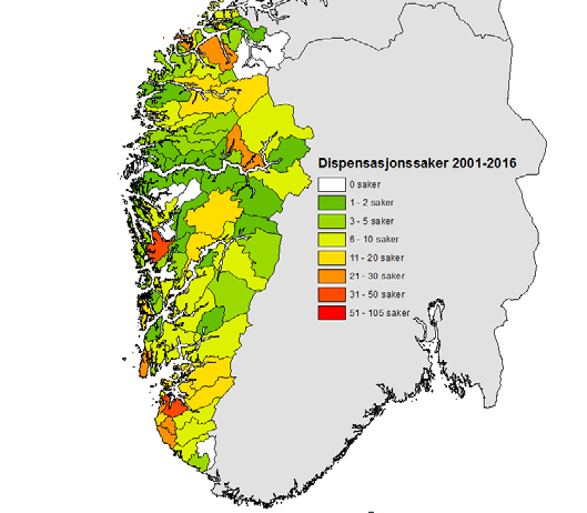 Figur 13: Vedtak og uttalelser etter kulturminneloven 8.1, 8.2 og 8.