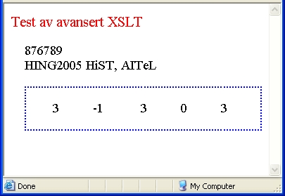 HiST - Avdeling for informatikk og e-læring Side 2 av 9 I vedlegg A ligger XML-dokumentet test.xml som inneholder en testbesvarelse for en student.