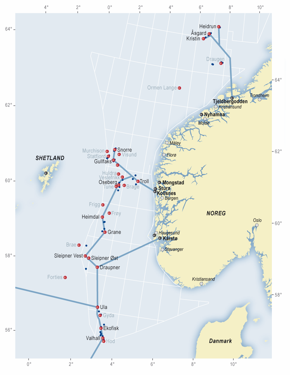 Fiberkabelnettet på norsk