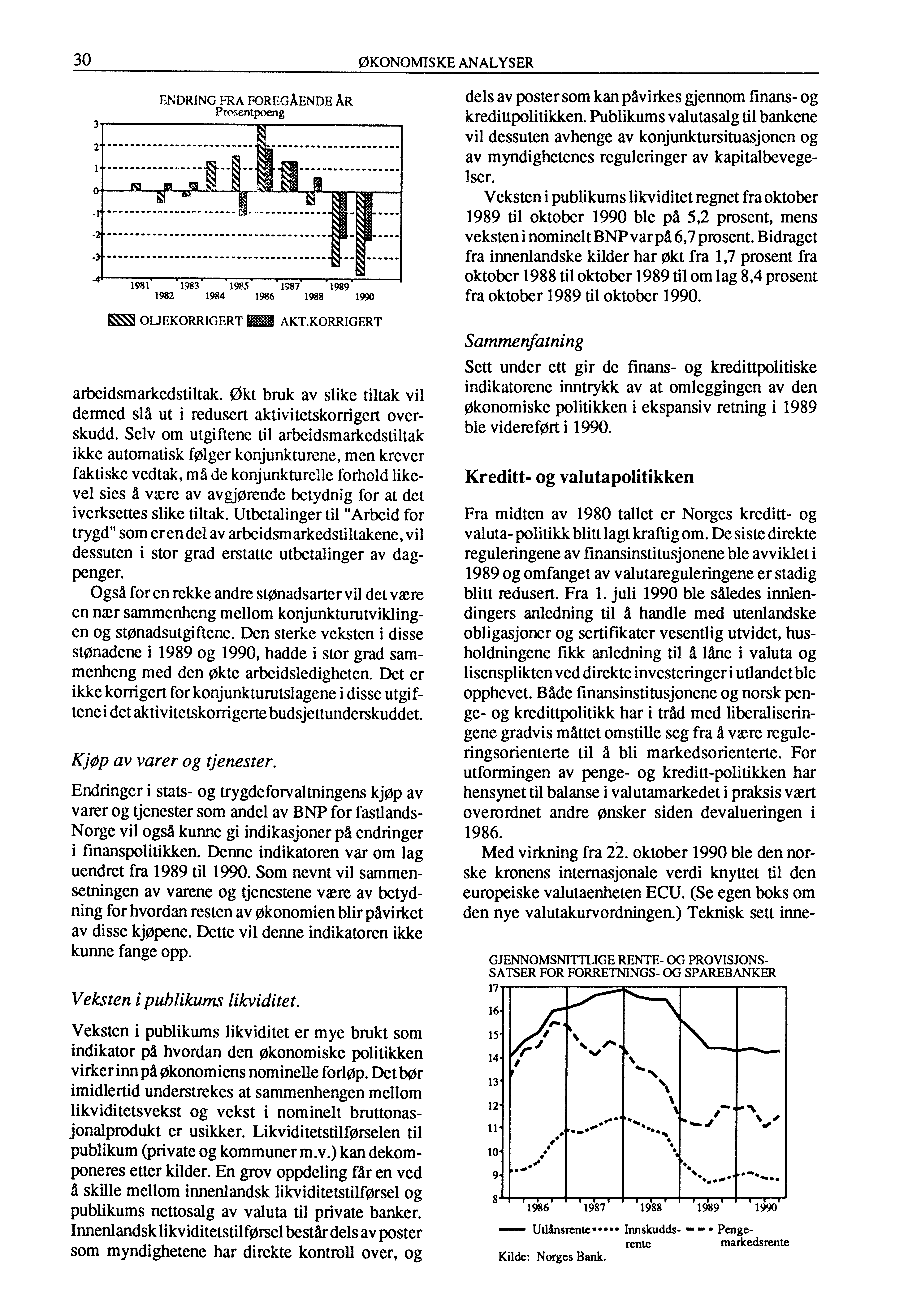 30 ØKONOMISKE ANALYSER 3 2 ENDRING FRA FOREGÅENDE AR Prosentpoeng \ 4.. 1 N l V: Nc..., LV.. S N.. ;',!:-..: ''',, 0 _. N.,.. -r \ V. V.: -2- -3- \ \ \ \..: \ '. \ \N. \ N -4,.