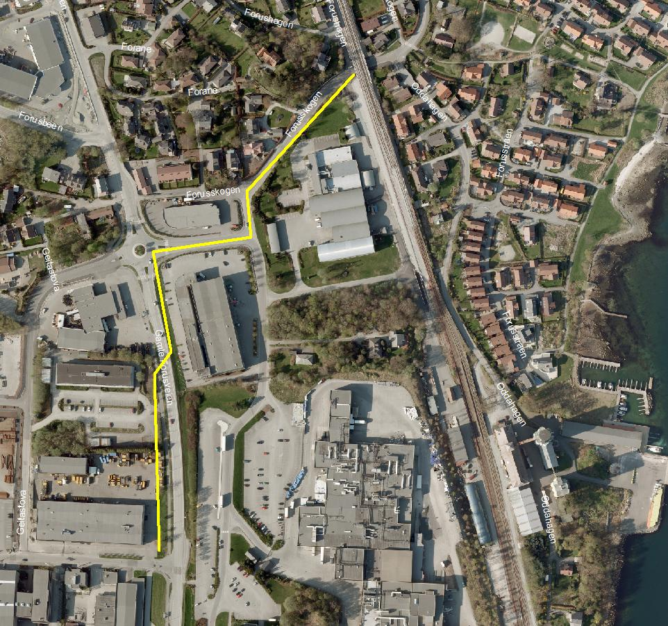 Prosjekt: 631104 Gamle Forusvei sør, separering (F33) Prosjektet omfatter separering av eksisterende kommunal fellesavløpsledning i Gamle Forusvei (sør) og i Forusskogen ned til jernbanen.