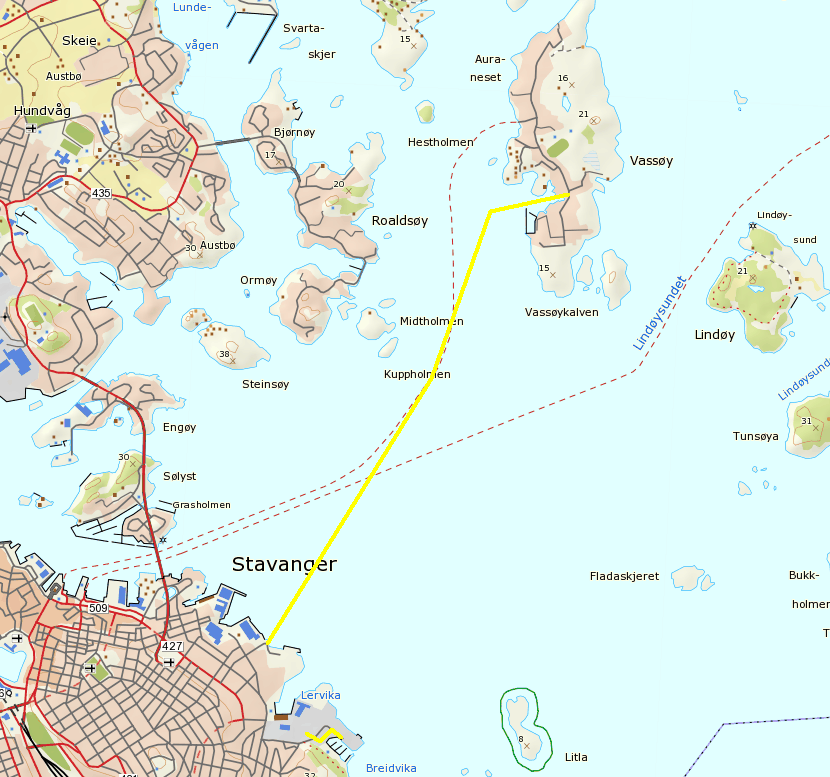 Prosjekt: 64473 Overføringsledning Vassøy Prosjektet omfatter ny overføringsledning for vann fra Kvitsøygaten på Storhaug til Makkavågen på Vassøy.
