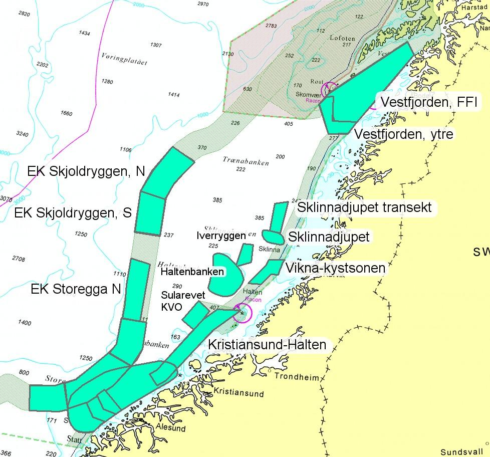 Forvaltningsplan for Norskehavet. Figur 2.