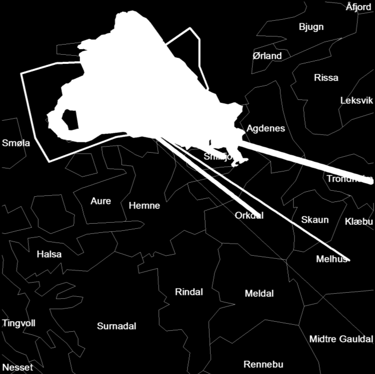 Kommunen er med i Orkdalsregionen. BEFOLKNING Hitra hadde nedgang i folketall fram til 2000- tallet.