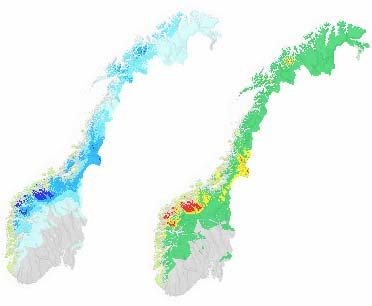 Terskelverdier Indikatorkart (uklar/indirekte sammeheng mellom værforhold