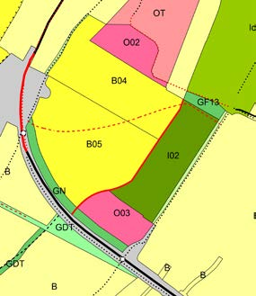 Reduksjonen i offentlige arealer dekkes gjennom krav i bestemmelsene for boligområdet nærmest Lamarkatunet. O03 er også flyttet nærmere Bjørklundveien og idrettsformål redusert noe.