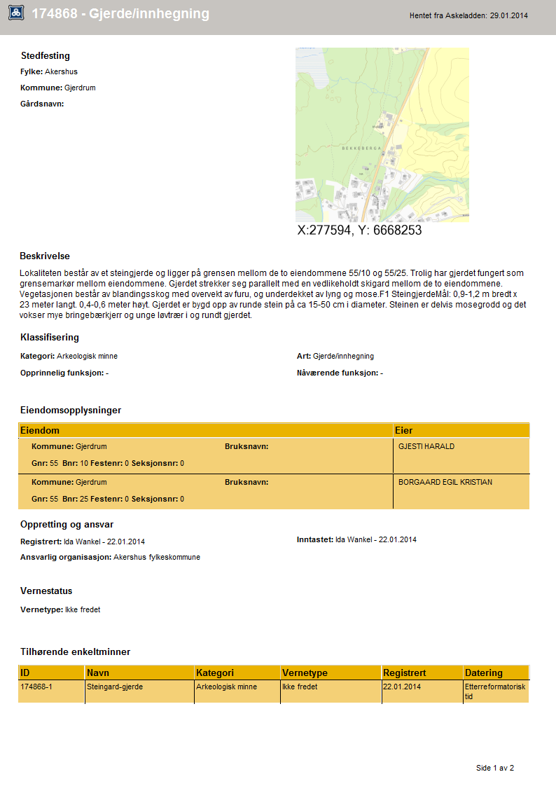 Vedlegg: Registreringsskjema