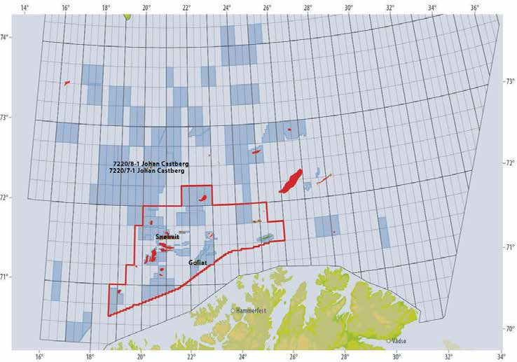 16 BOREAKTIVITET 2014 Planlagt boring i 2014 Planlagte brønner 2014 2015: Barentshavet Det blir meget høy boreaktivitet i Barentshavet og Norskehavet også dette året.