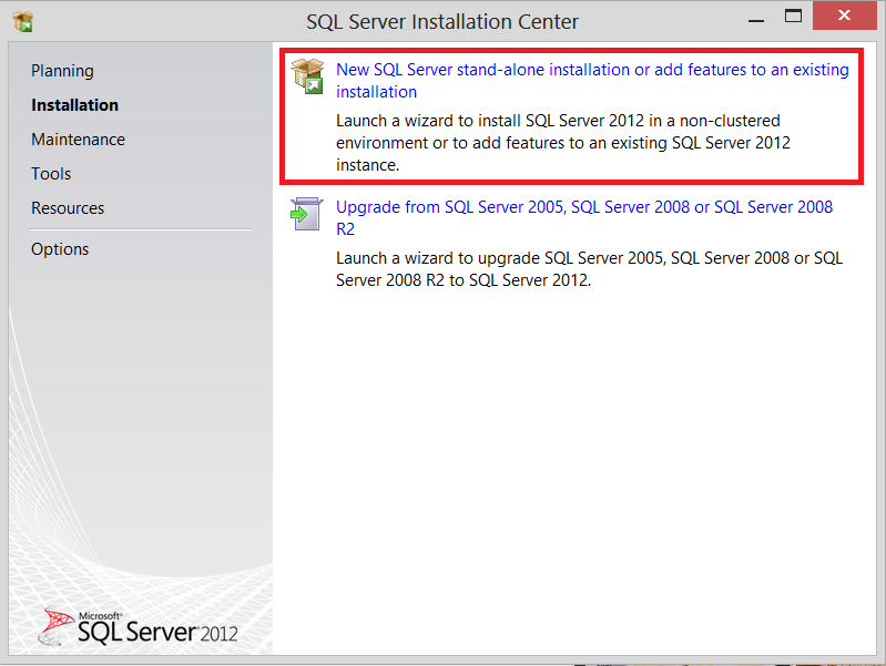 Installasjonsguide Trykk New SQL