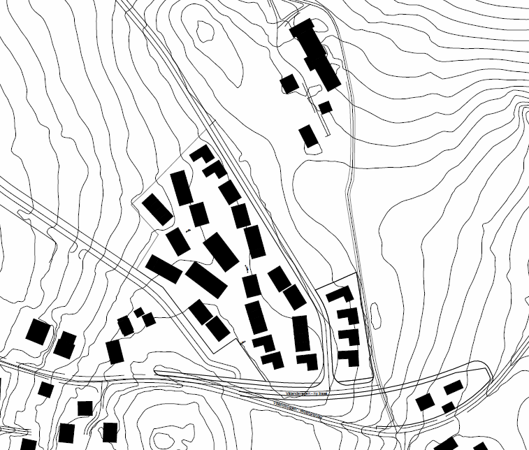 også inneholde mindre plantefelt. Det skal også sikres en kjørbar trasé på min. 2,5 m gjennom hele gårdstunet, med egnede materialer.