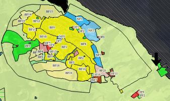 Konsekvens Egnethet/konflikt Beskrivelse/kommentar Grunnforurensning 1 1 Støy 1 1 Landbruk/jordvern 4 3 Hele området er dyrka mark av svært god kvalitet Naturmangfold/vassdrag 4 4 Området ligger nære