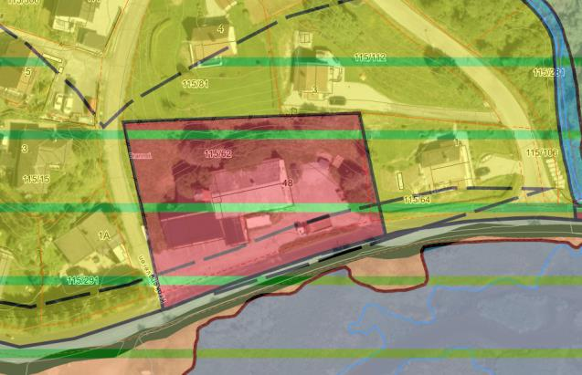 33 Nesset/Ekebergveien (gnr/bnr 115/62) Gjeldende formål: Offentlig formål (i kommuneplan fra senest 1988) Gjeldende forhold: Brannstasjon Foreslått formål: Sentrumsformål, evt.