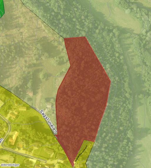 67 Haugskogen (gnr/bnr 93/9) Gjeldende formål: Landbruk, natur og friluftsliv Gjeldende forhold: Skog Foreslått formål: Bolig Arealstørrelse: ca 22 daa Boligpotensiale: ca 30 (rådmann)