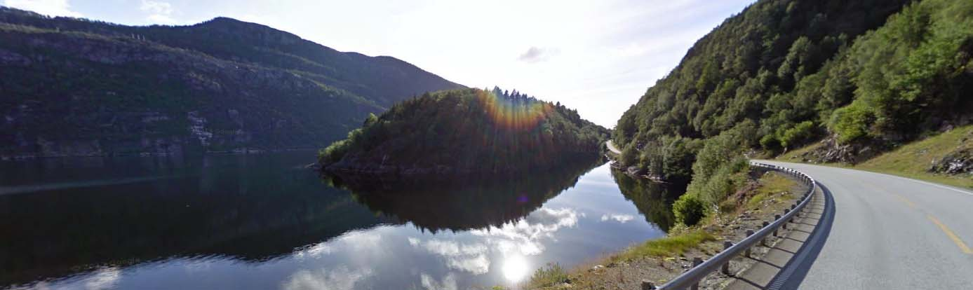 Figur 4.6 Leversundet sett frå rv. 5. Foto: Google Street View 4.