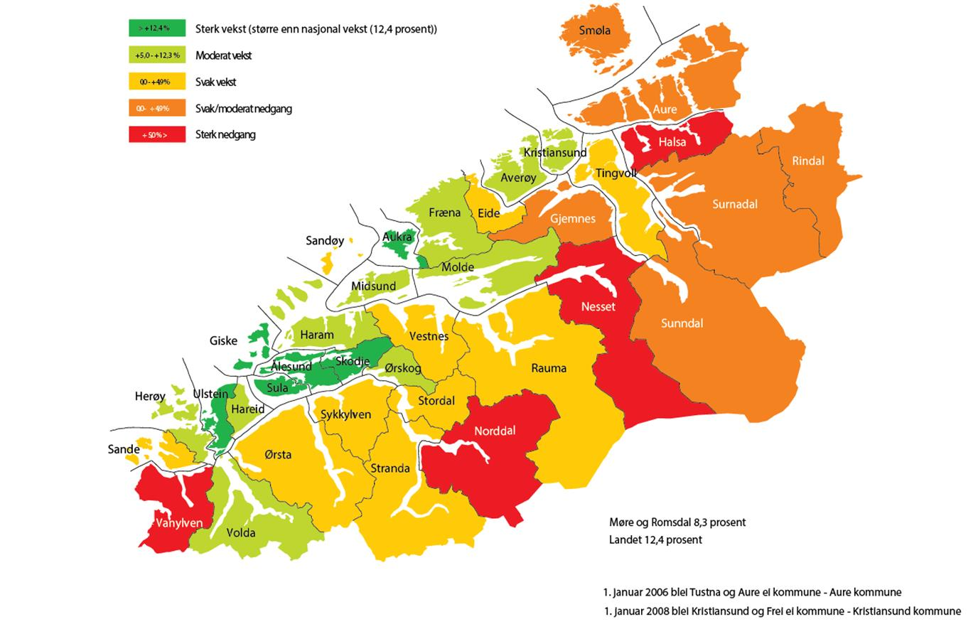 Demografi -Ein tydeleg medspelar Folketalsveksten i Møre og Romsdal