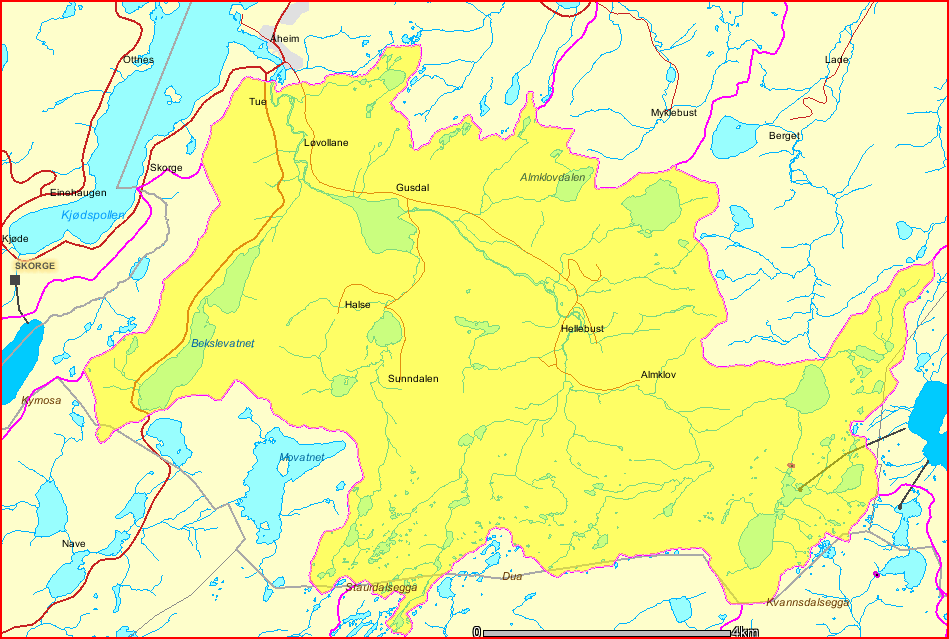 1 VASSDRAGET Åheimsvassdraget/Gusdalselva (092.Z) renn ut i Vanylvsfjorden ved Åheim i Vanylven kommune, Møre & Romsdal (figur 1.1.1).
