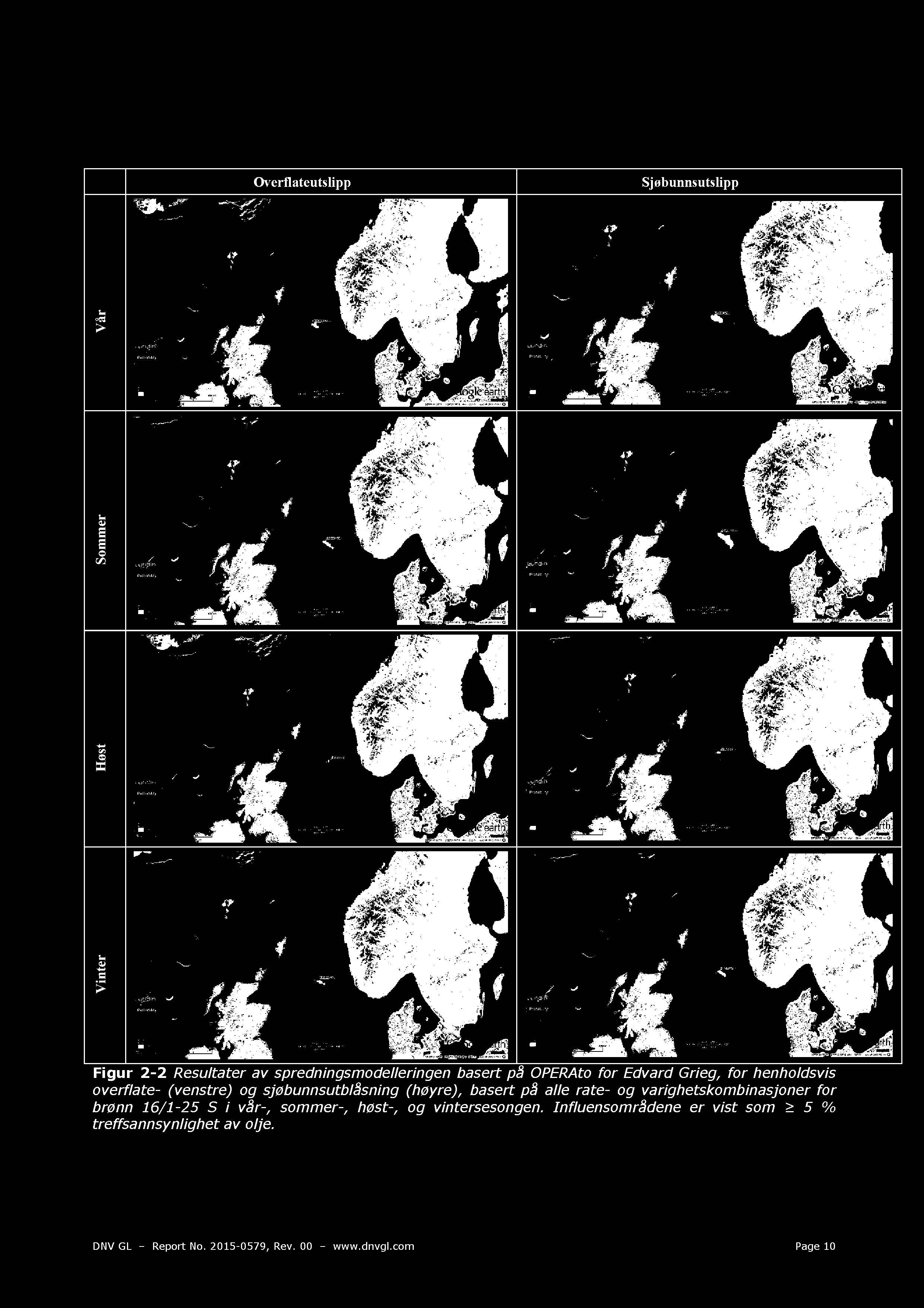 Grieg, for henholdsvis overflate - (venstre ) og sjøbunnsutblåsning (høyre),