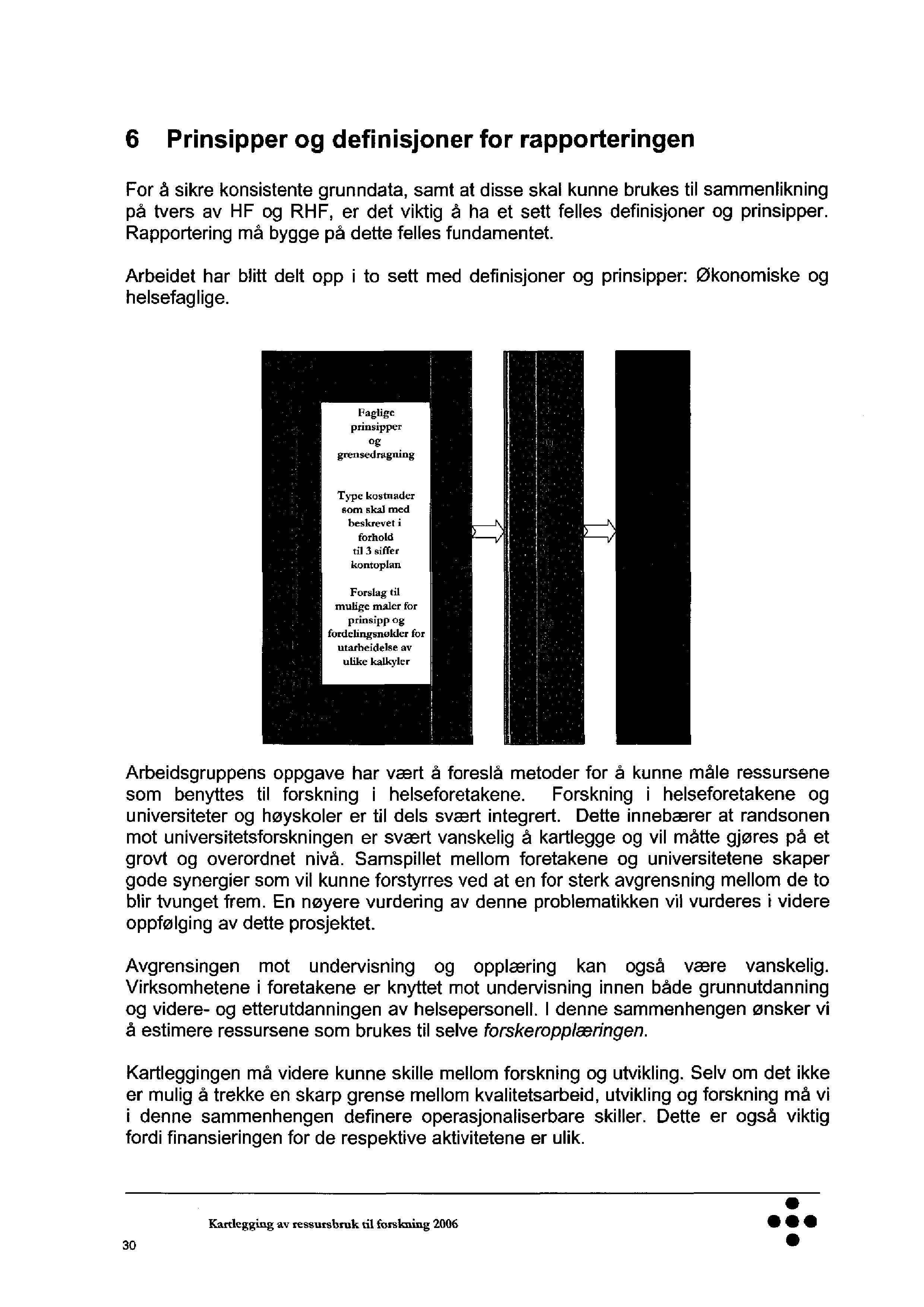 6 Prinsipper og definisjoner for rapporteringen For å sikre konsistente grunndata, samt at disse skal kunne brukes til sammenlikning på tvers av HF og RHF, er det viktig å ha et sett felles