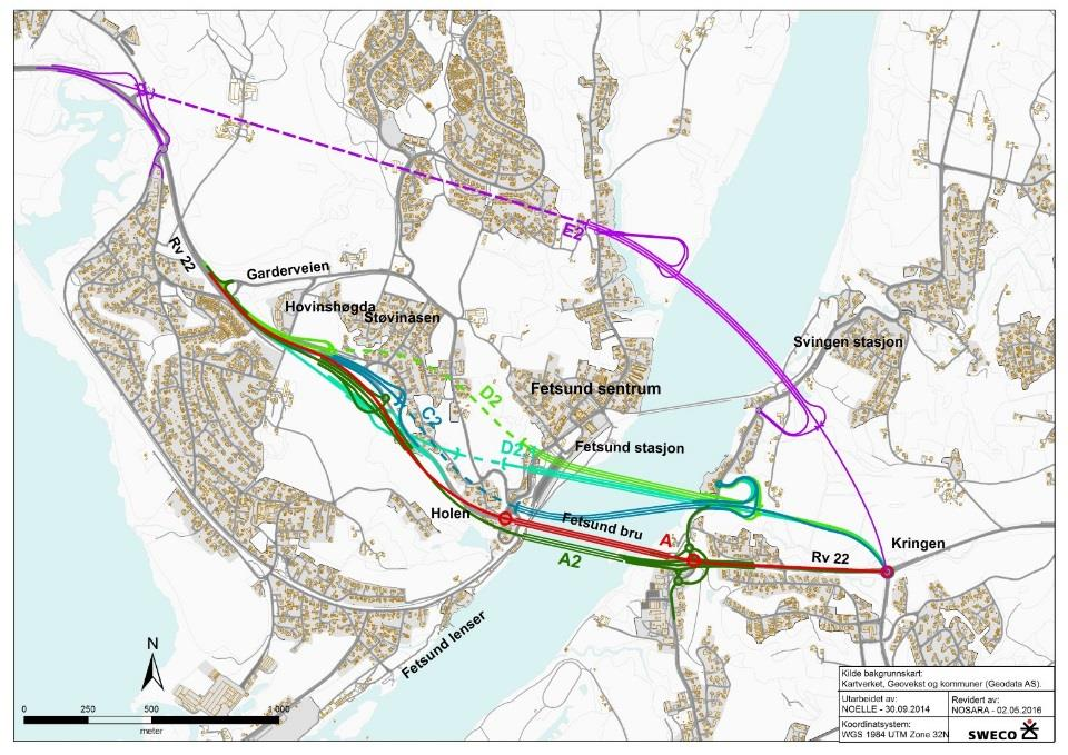 Forord Statenes vegvesen Region øst har i samråd med Fet kommune startet arbeid med kommunedelplan for ny rv. 22, fra Merkja, over Glomma og fram til Kringenkrysset (fv. 170).