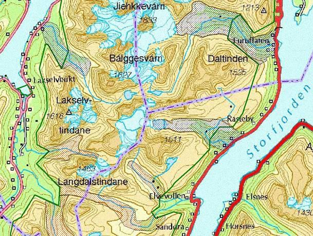 Side 50 av 57 Turisme og utmarksnæring: Det er økende interesse for tindeturisme i området og det foreligger planer om hytte til dette formålet, ellers er det foretatt lite tilrettelegging i området.