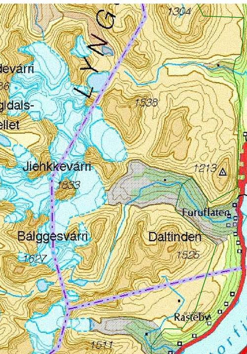 8.4.4 Lyngsdalen Side 52 av 57 Landbruk: Området er et viktig beiteområde for sauebruk på strekningen Furuflaten Kvalvik.