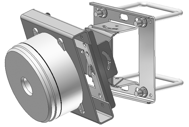 Brakettene kan vippes 90 vertikalt og horisontalt. These brackets can be tilted 90 vertically and horizontally.