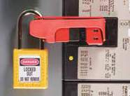 Lockout for elektriske anlegg LOCKOUT TAGOUT Universal El-Lock for automatsikringer Universal El-lock