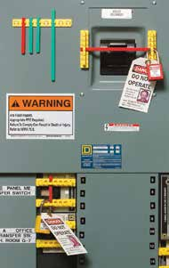 Lockout for elektriske anlegg Lockout for flenser LOCKOUT TAGOUT Lockout for EL-brytere Perfekt til avlåsning på