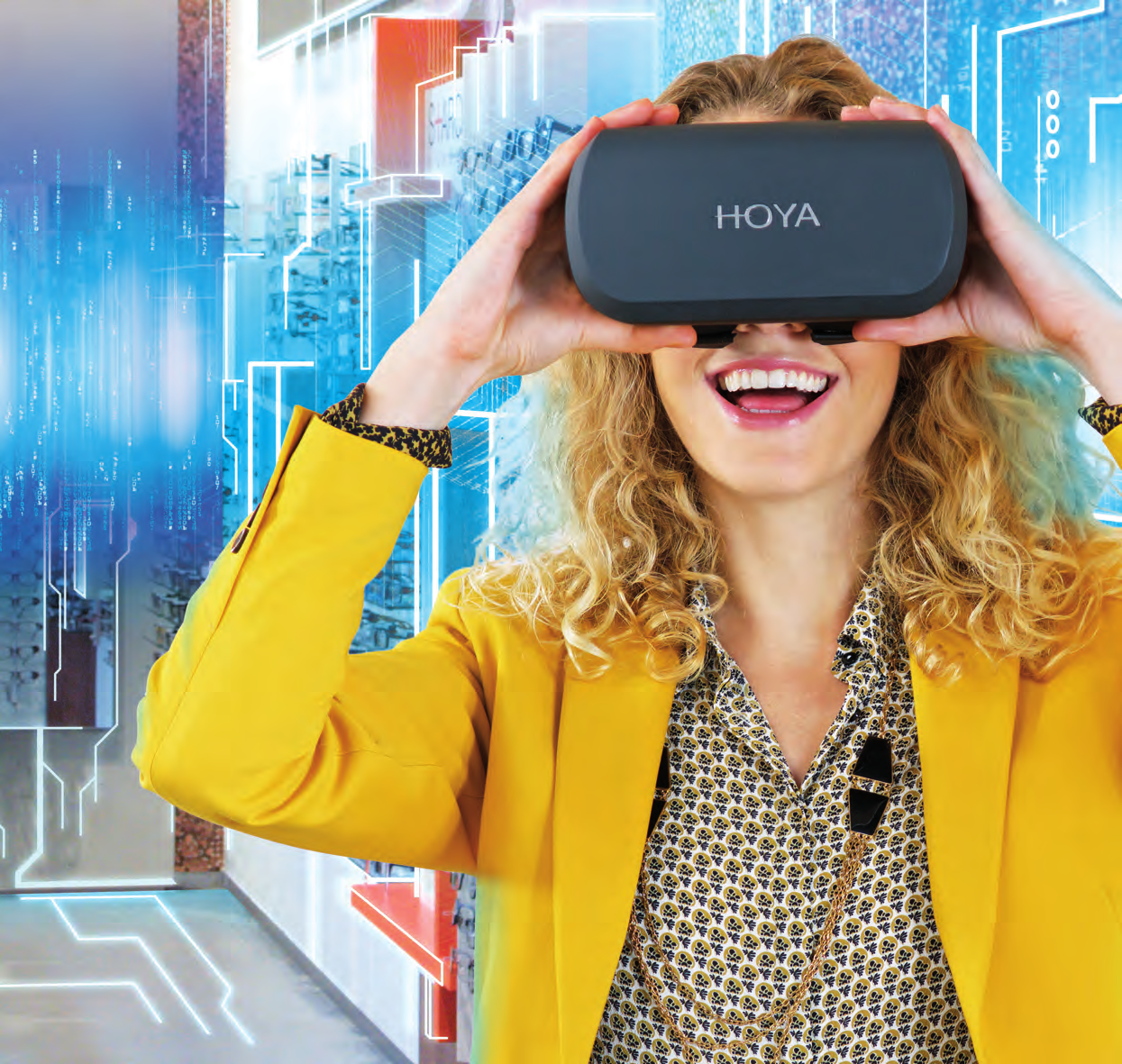 Opplevelse teknologi La kundene dine få oppleve glassene før de kjøper dem Ved hjelp av de faktiske verdiene i brilleseddelen kan du med Hoya Vision Simulator gi en svært nøyaktig 3Drepresentasjon av