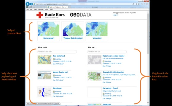 PROSJEKTSAMARBEIDET MED GEODATA forts. Slik får du tilgang Send en e-post til emikon@redcross.no.