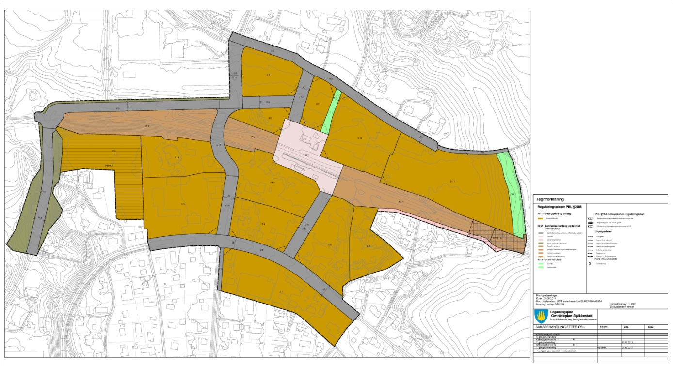 6 (18) ALTERNATIVS-UTREDNING Figur 2: Plankart, områdeplan, Spikkestad 3. ALTERNATIVER TIL LOKALISERING Følgende tre alternativer til lokalisering av gang- og sykkelvei er vurdert i planarbeidet: 1.